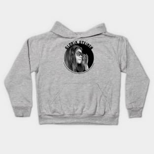 Gloria Steinem Portrait and Quote Kids Hoodie